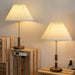 Pleated Walnut Table Lamp - DWHOME