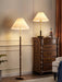 Pleated Walnut Table Lamp - DWHOME