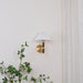 Pleated Walnut Wall Light-DWHOME