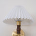 Pleated Walnut Wall Light-DWHOME