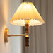 Pleated Walnut Wall Light-DWHOME