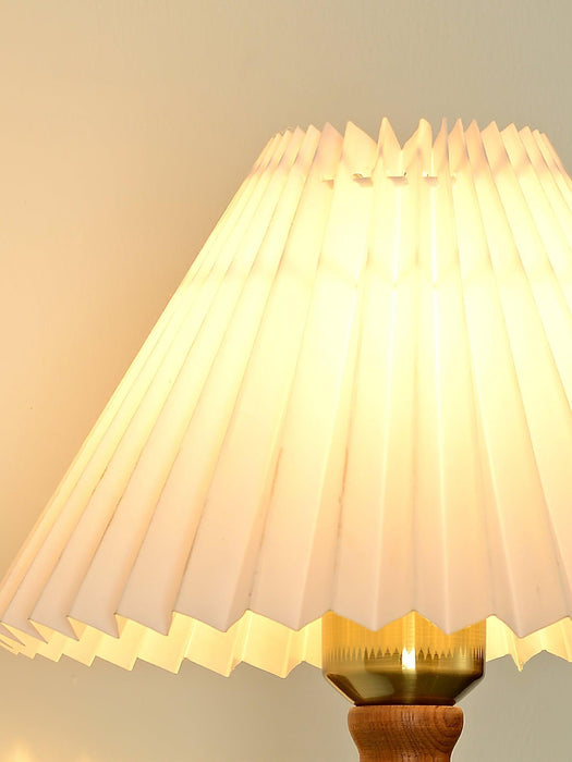 Pleated Walnut Wall Light-DWHOME