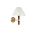 Pleated Walnut Wall Light-DWHOME