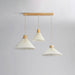 Pleated Wooden Pendant Light-DWHOME