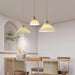 Pleated Wooden Pendant Light-DWHOME