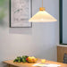 Pleated Wooden Pendant Light-DWHOME