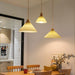 Pleated Wooden Pendant Light-DWHOME