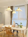 Pleated Wooden Pendant Light-DWHOME