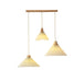 Pleated Wooden Pendant Light-DWHOME