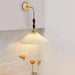 Pleated Wooden Wall Lamp-DWHOME