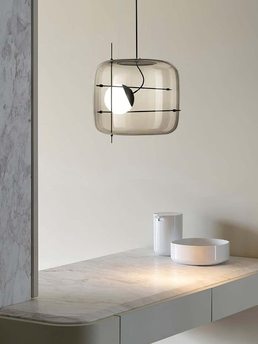 Plot Glass Pendant Light-DWHOME