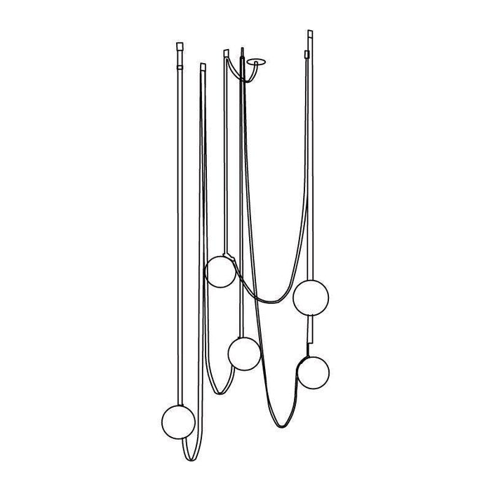 Multiple Belt Art Pendant Light-DWHOME