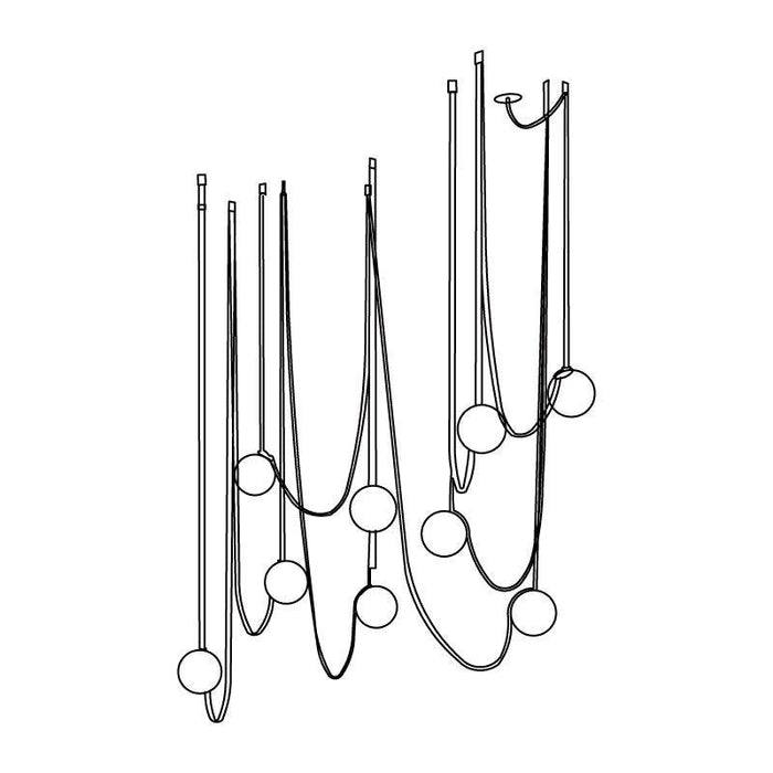 Multiple Belt Art Pendant Light-DWHOME