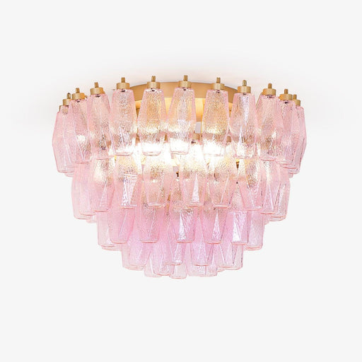 Poliedri Murano Pink Ceiling Light-DWHOME