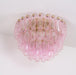 Poliedri Murano Pink Ceiling Light-DWHOME