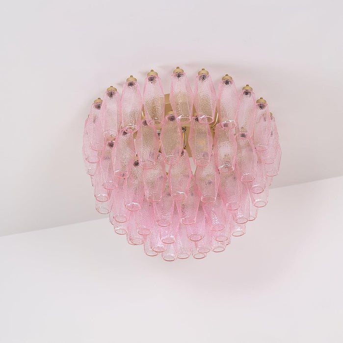 Poliedri Murano Pink Ceiling Light-DWHOME