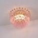 Poliedri Murano Pink Ceiling Light-DWHOME