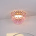 Poliedri Murano Pink Ceiling Light-DWHOME
