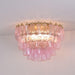 Poliedri Murano Pink Ceiling Light-DWHOME