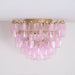 Poliedri Murano Pink Ceiling Light-DWHOME
