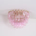 Poliedri Murano Pink Ceiling Light-DWHOME