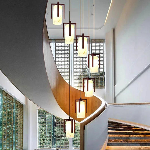 Polin Modern Over The Stairs Chandelier-DWHOME