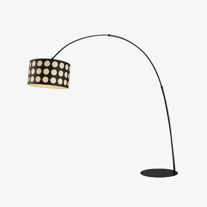Polka Arc Fabric Floor Lamp-DWHOME