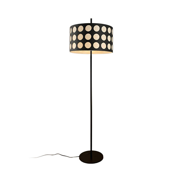 Polka Arc Fabric Floor Lamp-DWHOME