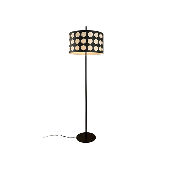 Polka Arc Fabric Floor Lamp-DWHOME