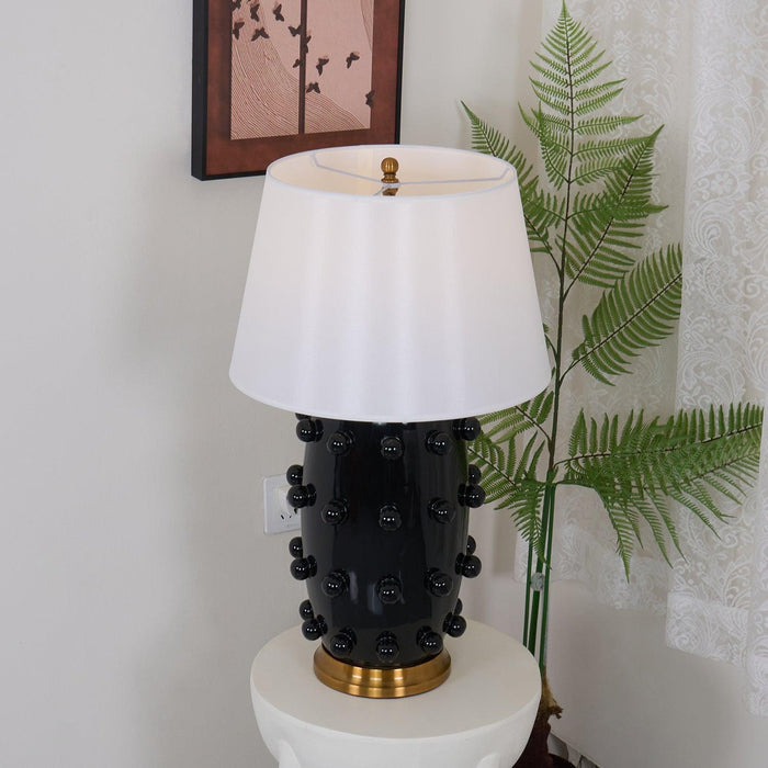 Polka Dot Porcelain Table Lamp-DWHOME