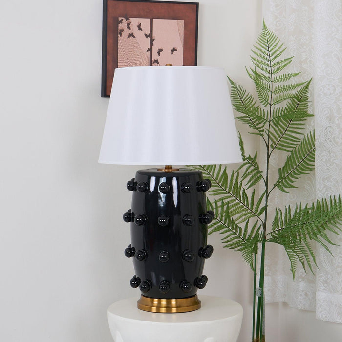 Polka Dot Porcelain Table Lamp-DWHOME