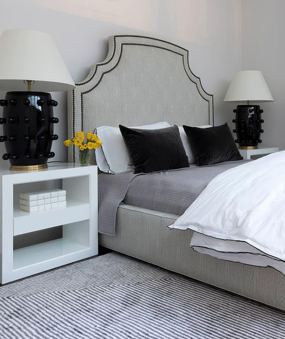 Polka Dot Porcelain Table Lamp-DWHOME