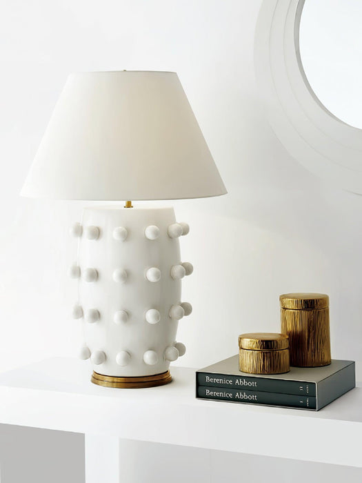 Polka Dot Porcelain Table Lamp-DWHOME