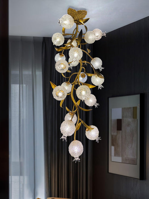 Pomegranate Brass Ceiling Lamp-DWHOME