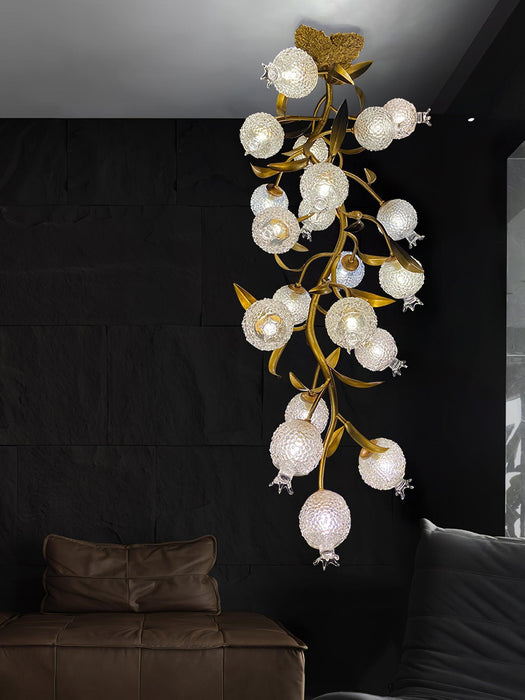 Pomegranate Brass Ceiling Lamp-DWHOME
