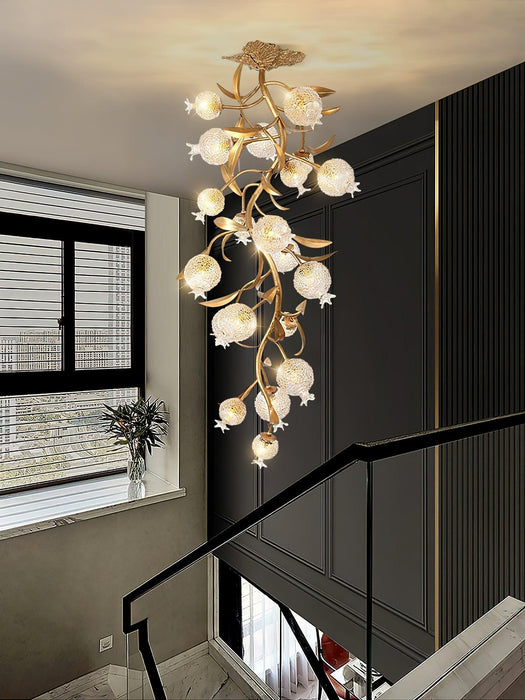 Pomegranate Brass Ceiling Lamp-DWHOME