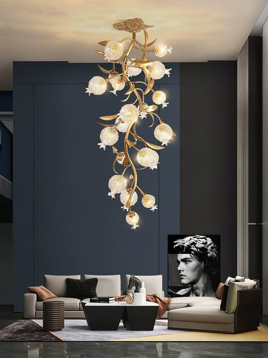 Pomegranate Brass Ceiling Lamp-DWHOME