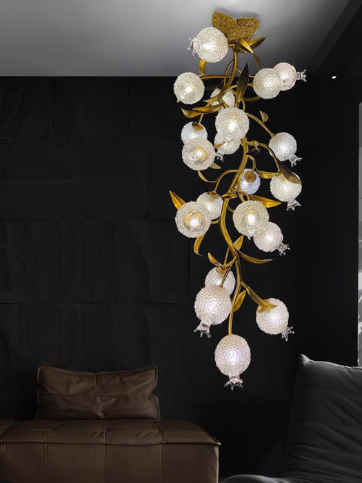 Pomegranate Brass Ceiling Lamp-DWHOME