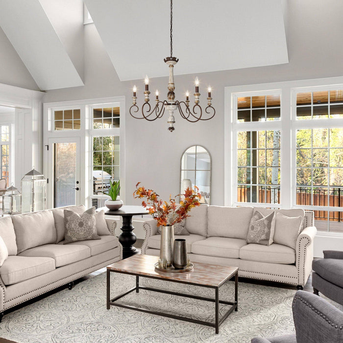 Poppe Wooden Chandelier-DWHOME