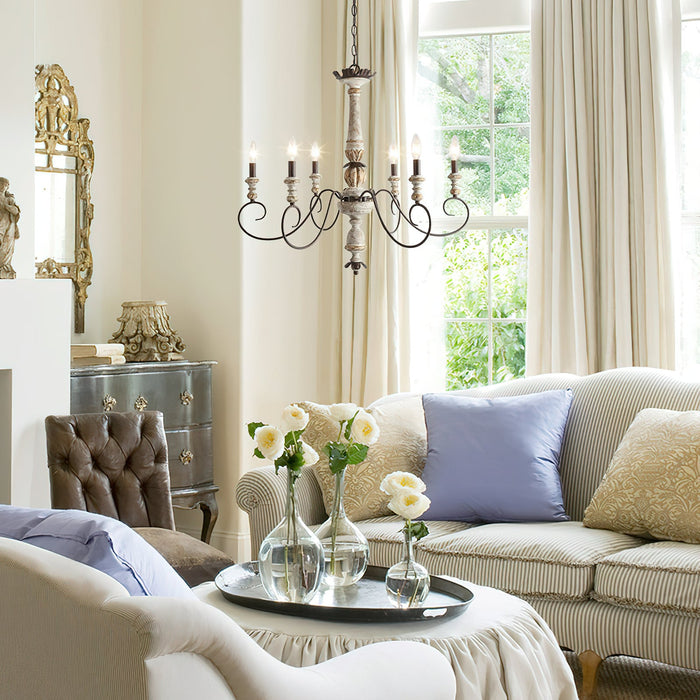 Poppe Wooden Chandelier-DWHOME
