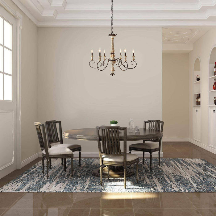 Poppe Wooden Chandelier-DWHOME
