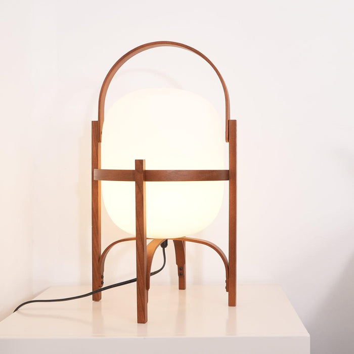Portable Lantern Glass Table Lamp-DWHOME