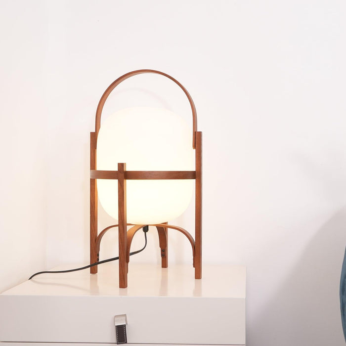 Portable Lantern Glass Table Lamp-DWHOME