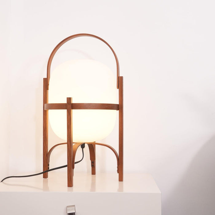 Portable Lantern Glass Table Lamp-DWHOME
