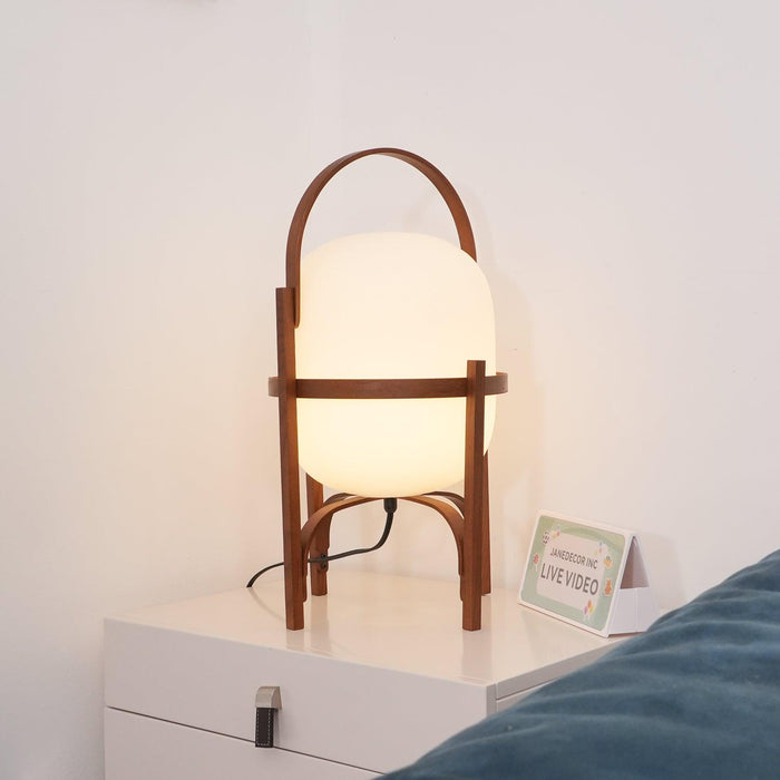 Portable Lantern Glass Table Lamp-DWHOME