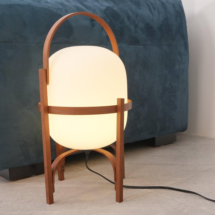 Portable Lantern Glass Table Lamp-DWHOME