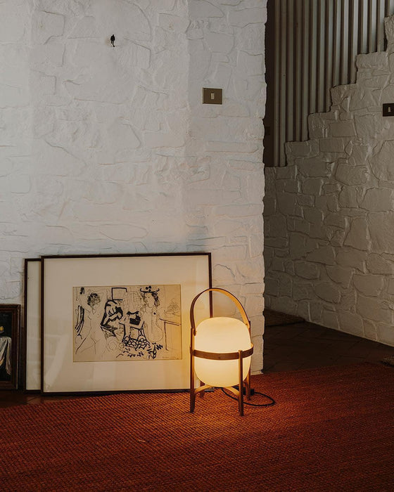 Portable Lantern Glass Table Lamp-DWHOME