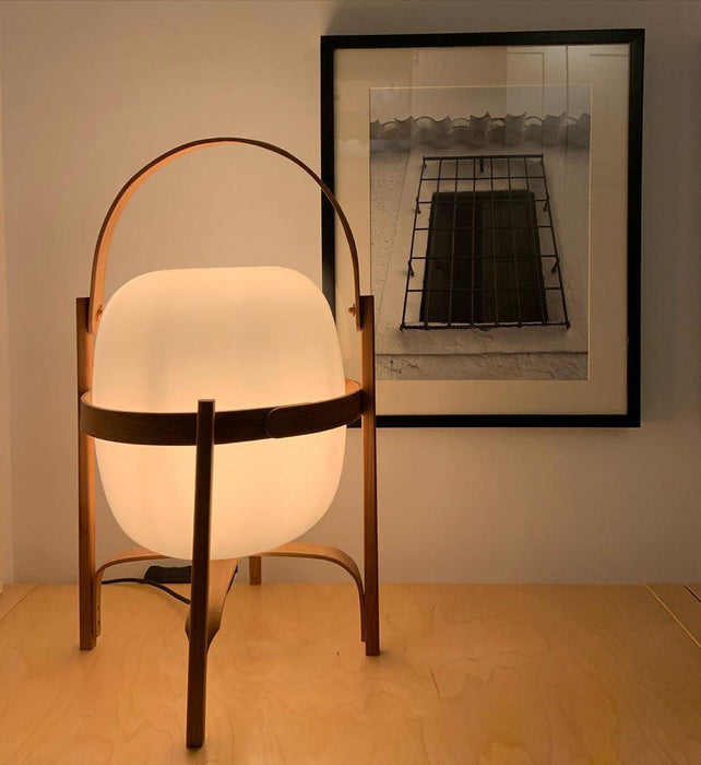 Portable Lantern Glass Table Lamp-DWHOME