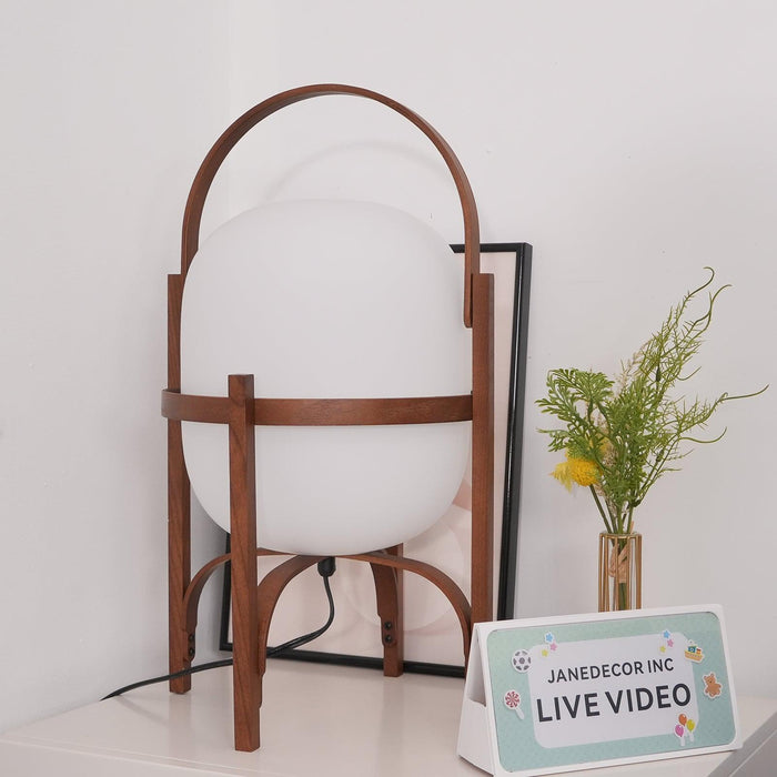 Portable Lantern Glass Table Lamp-DWHOME