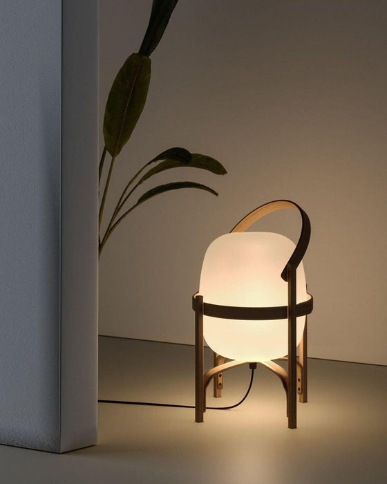 Portable Lantern Glass Table Lamp-DWHOME